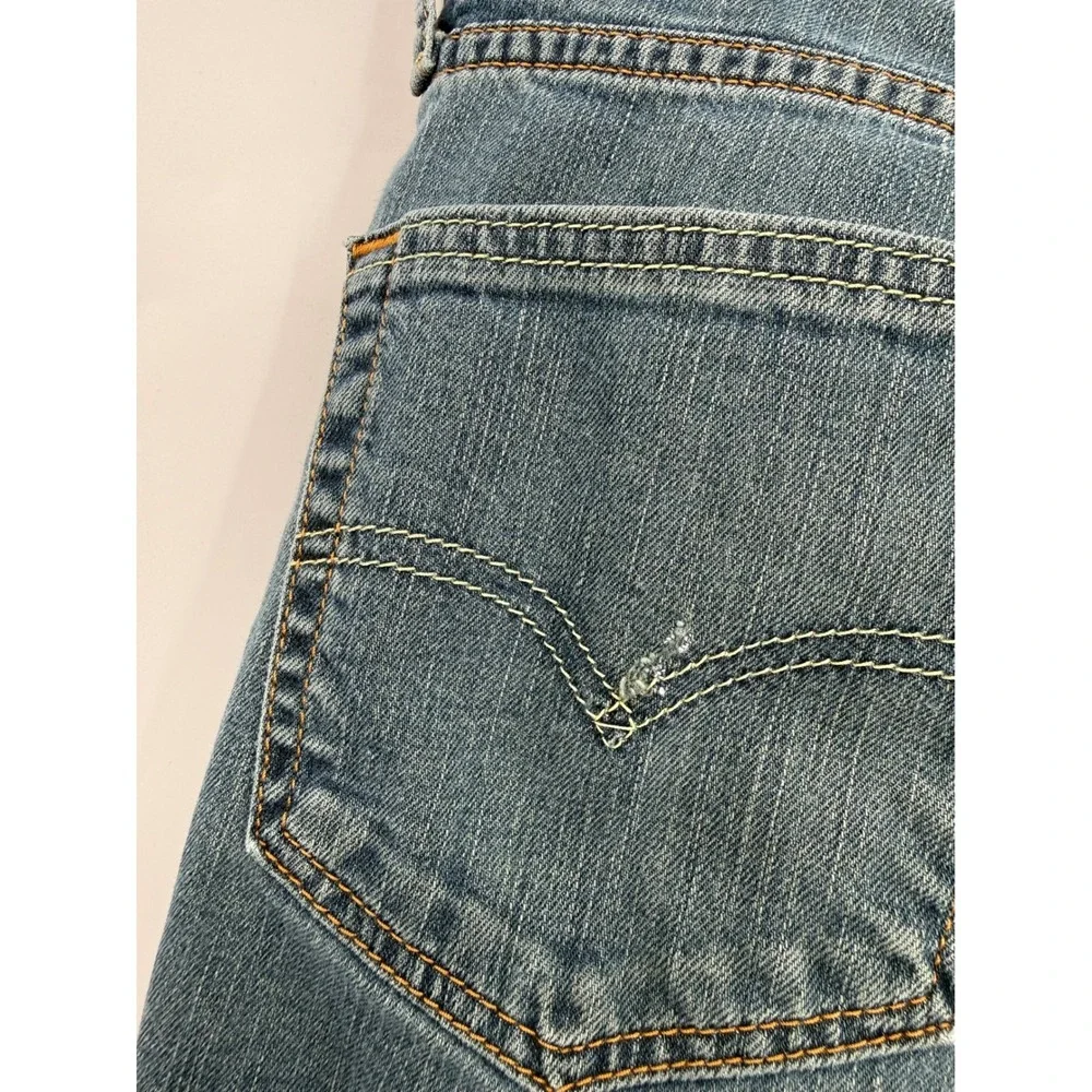 Levis 511 Jeans Men 33x30* Blue Slim Fit Fade Distressed Denim Pants (Tag 33x32)